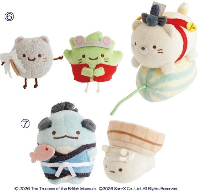 『すみっコぐらし』×大英博物館日本美術コレクション展　コラボアイテム（一部）