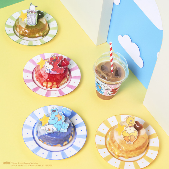SESAME STREET MARKET × Sanrio charactersコラボレーションドーナツ