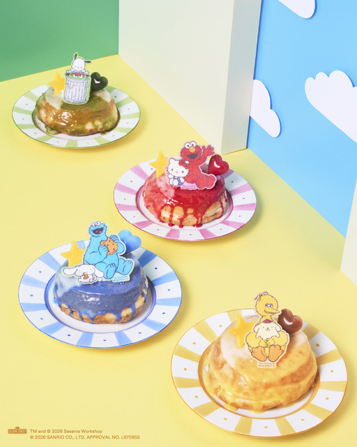SESAME STREET MARKET × Sanrio charactersコラボレーションドーナツ