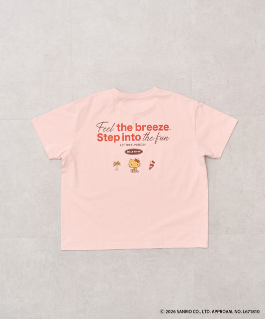 日焼けハローキティバックロゴTシャツ（￥3,490）