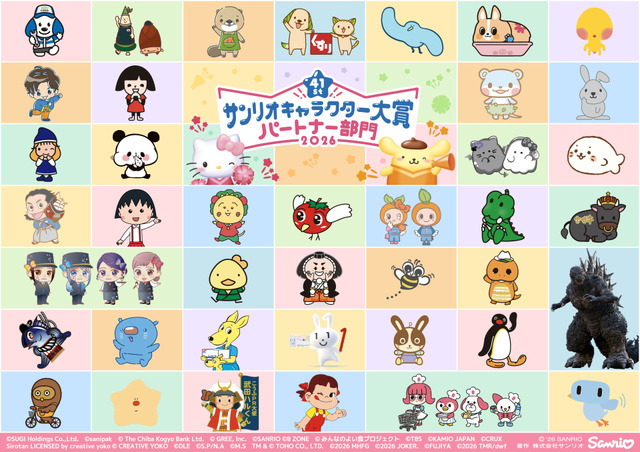 2026年サンリオキャラクター大賞　パートナー部門