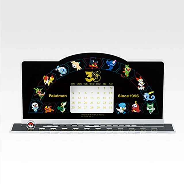 「一番くじ Pokemon 30th ANNIVERSARY vol.2」　A賞：30周年記念アクリル万年カレンダー