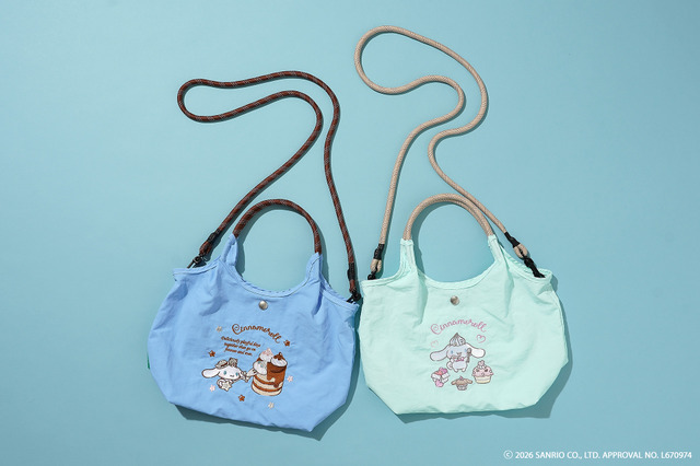 unify × Sanrio characters「シナモロールのリッチな刺繍の2wayショルダーバッグ  SUPK-02C」全2色