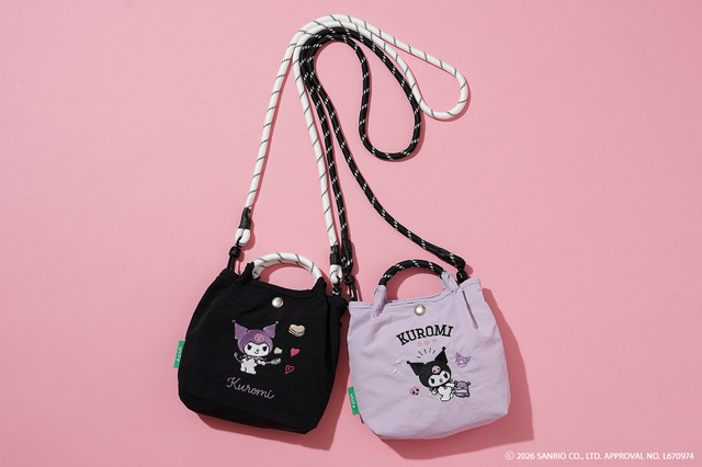 unify × Sanrio characters「クロミが刺繍されたミニポシェット SUPK-03K」全2色