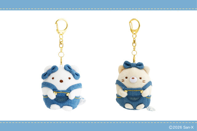 ・倉敷店ぶらさげぬいぐるみ しろくま（左） 税込み 2,420円・倉敷店ぶらさげぬいぐるみ ねこ（右） 税込み 2,750円