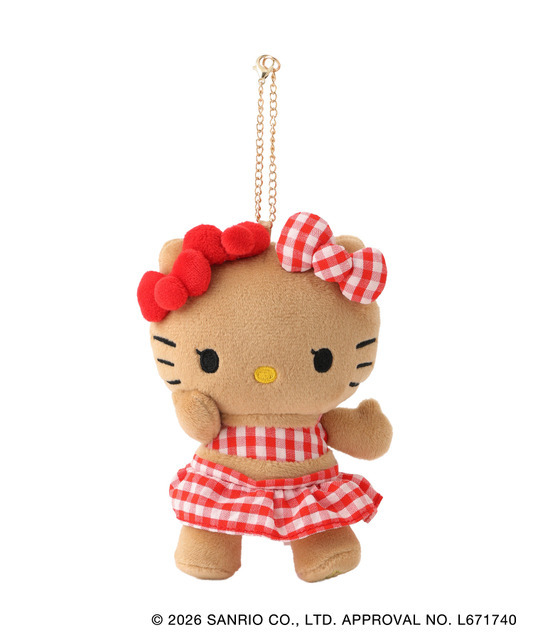HELLO KITTY×VIS　「日焼けデザイン ハローキティぬいぐるみチャーム」