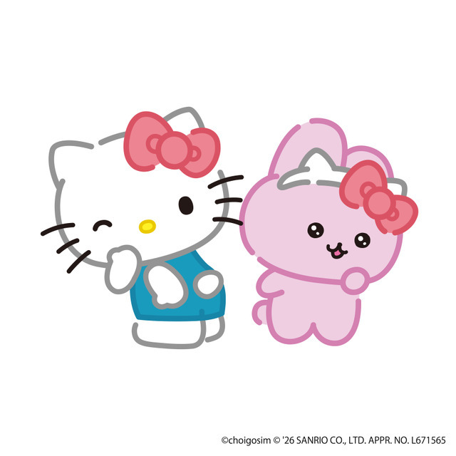 「ハローキティ×うさゴシム」ペア