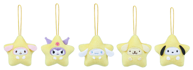 サンリオキャラクターズ　カワイイまみれ-星まみれ(イエロー)- ミニマスコット