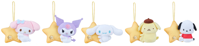 サンリオキャラクターズ　カワイイまみれ-星まみれ(イエロー)- マスコット