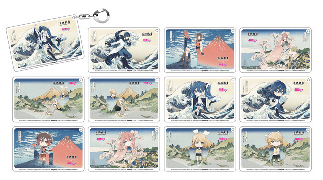 クリアアクリルキーホルダー　全12種　【トレーディング仕様】　税抜909円　（初音ミク、鏡音リン、鏡音レン、巡音ルカ、MEIKO、KAITO）