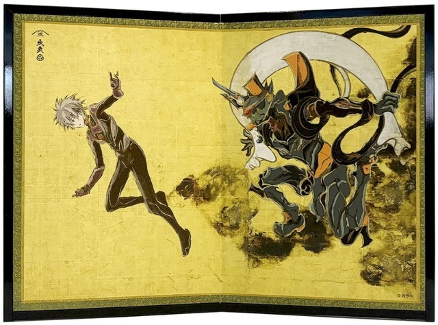 エヴァ浮世絵屏風「EVANGELION 風神雷神図屏風～風神図：Mark.06／カヲル」