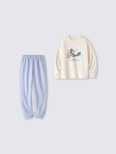 KIDSコットンスウェットラウンジセット TOM and JERRY（NATURAL）