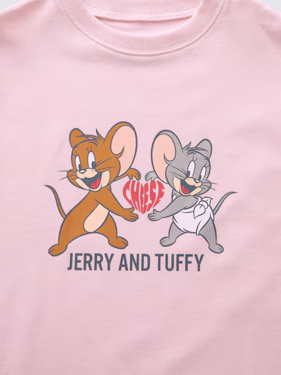 KIDSコットンスウェットラウンジセット TOM and JERRY（PINK）