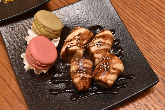 チョコバナナ＆マカロン　