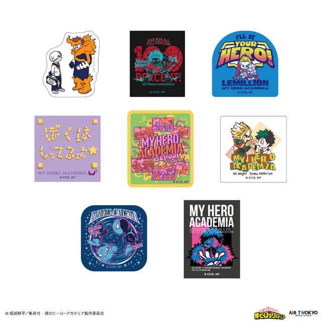 アニメ『僕のヒーローアカデミア』AIR TWOKYO第4期グッズコレクション　「ステッカーセット」
