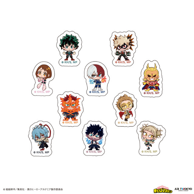 アニメ『僕のヒーローアカデミア』AIR TWOKYO第4期グッズコレクション　「キャラクターフレークシールセット」