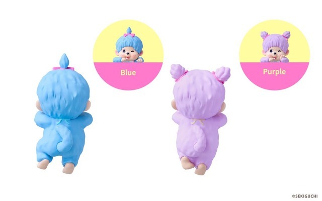 「HIPPERS Monchhichi DECORATIVE MINI FIGURES COLORS:Wink Series」