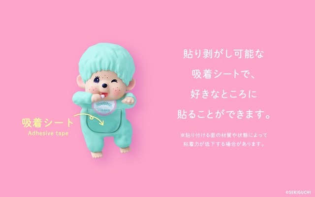 「HIPPERS Monchhichi DECORATIVE MINI FIGURES COLORS:Wink Series」
