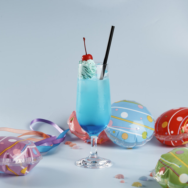 「超かぐや姫！ × andGALLERY Collaboration Cafe」　コラボドリンク「彩葉のシアンミントドリンク」