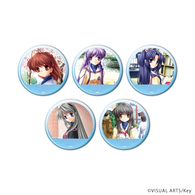 『CLANNAD』缶バッジ（公式イラスト）　ランダム全5種