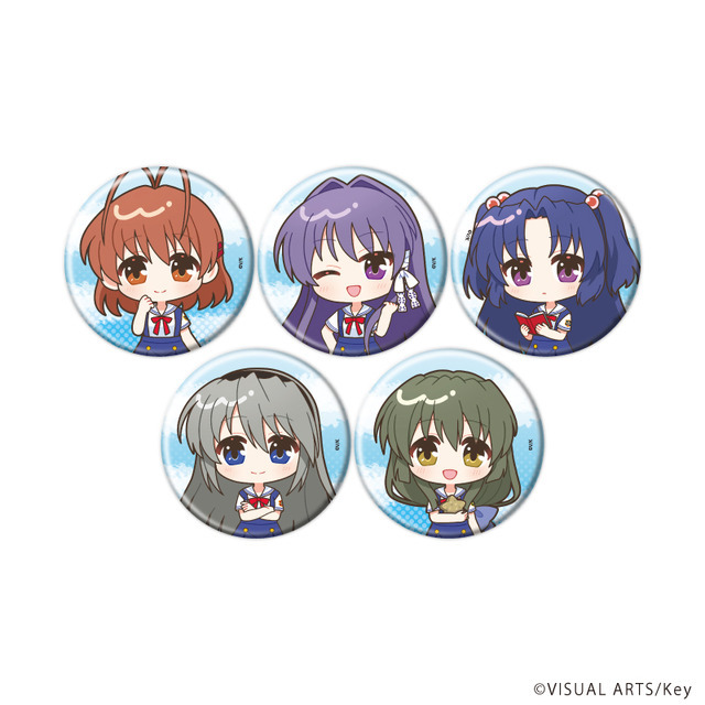 『CLANNAD』缶バッジ（ミニキャライラスト）　ランダム全5種