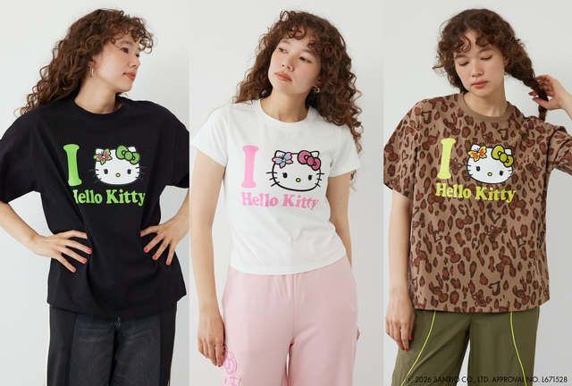 (ハローキティ) Face Tシャツ