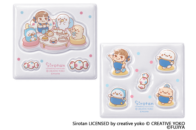 東京ギフトパレット「Weeklypalette」の購入特典「「ペコちゃん×しろたん ぷっくりシール」全2種
