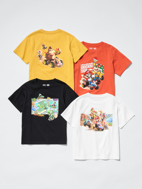 「『マリオカート ワールド』UTコレクション」KIDS T シャツ（4 柄）