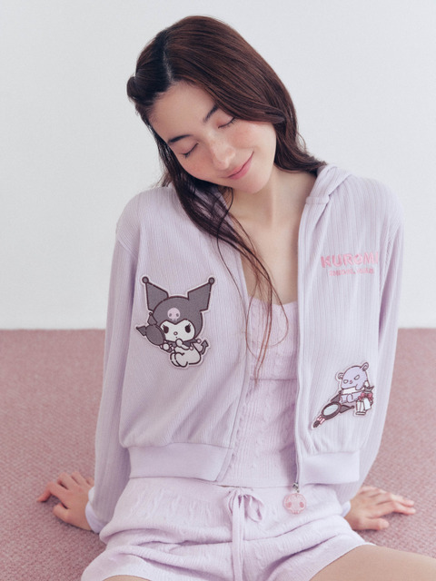 【SNIDEL HOME】クロミ デザインカットパーカー