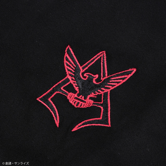 刺繍オープンカラーシャツ