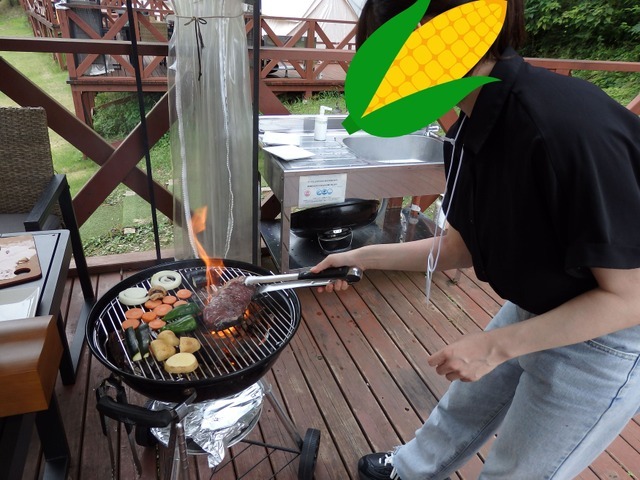 BBQの様子
