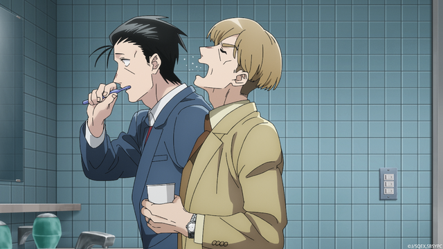 夏アニメ『スーパーの裏でヤニ吸うふたり』3本目（第3話）「スーパーの裏で贈るふたり」先行カット