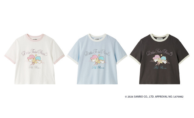 【リトルツインスターズ（キキ＆ララ）】ビジューTシャツ