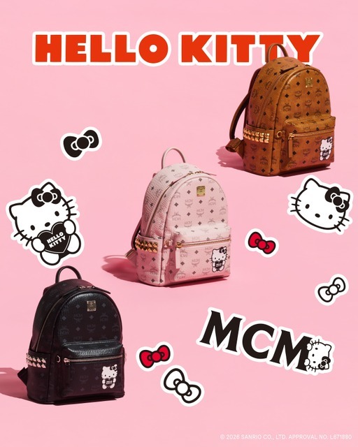 ハローキティ×「MCM」コラボ第2弾♪ ヴィセトスはもちろん、デニム、トラックジャケット、Tシャツなど幅広くラインナップ【7月29日より】