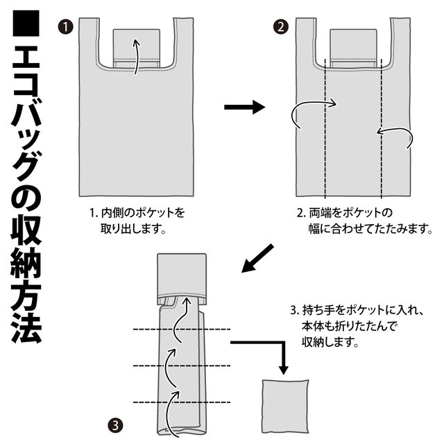 COSPAの「エコバッグ」収納方法