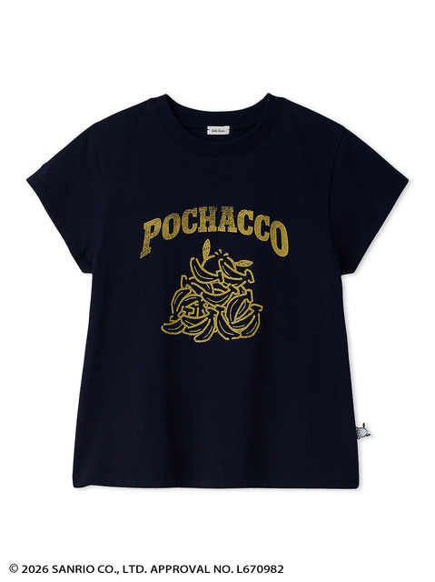 【ポチャッコ】カレッジプリントコンパクトTシャツ