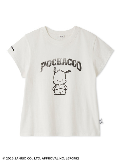 【ポチャッコ】カレッジプリントコンパクトTシャツ