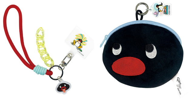 「PINGU（ピングー）」スマホストラップ、フェイスポーチ