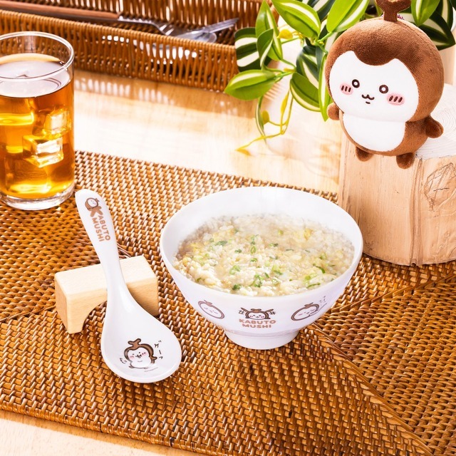 『カブトムシのお茶碗とレンゲセット』