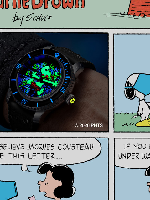 Fleuss 40 Automatic PEANUTS Snoopy Snorkeling Limited Edition