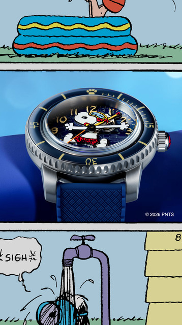 Fleuss 40 Automatic PEANUTS Snoopy Snorkeling Limited Edition