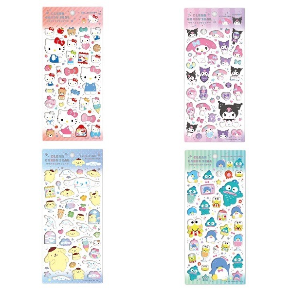 サンリオキャラクターズ　クリアキャンディシール【価格】480円（税込528円）