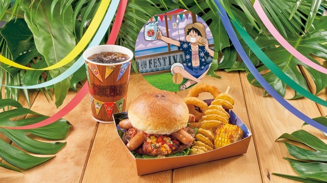 ルフィのビーフ＆ソーセージ・バーガーセット