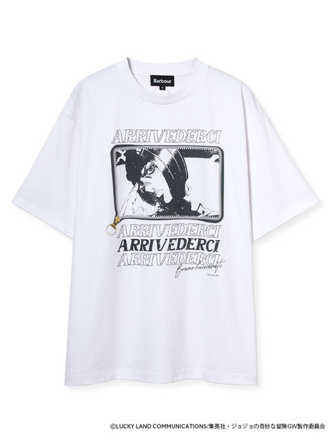 アニメ「ジョジョの奇妙な冒険 黄金の風」×バブアーコラボTシャツ