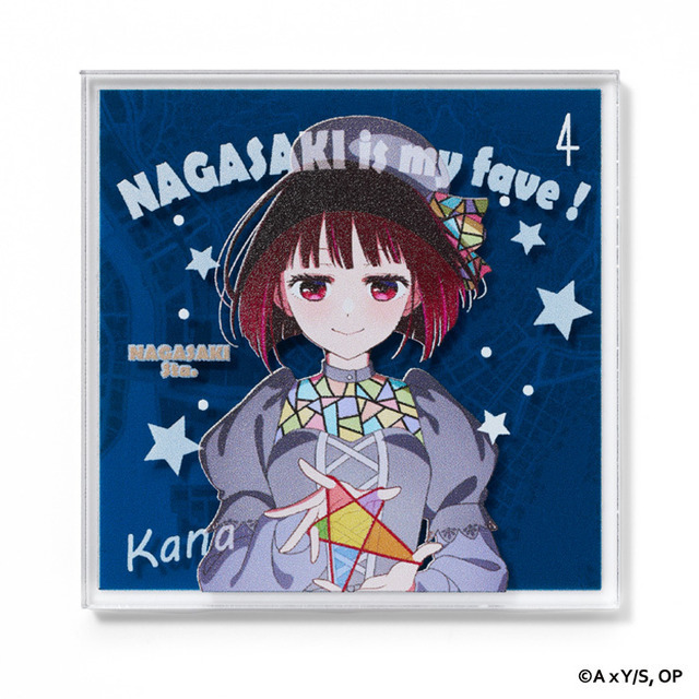 TVアニメ『【推しの子】』× Map Design GALLERY　「アクリルマグネット」長崎県は有馬かなと長崎駅周辺の地図