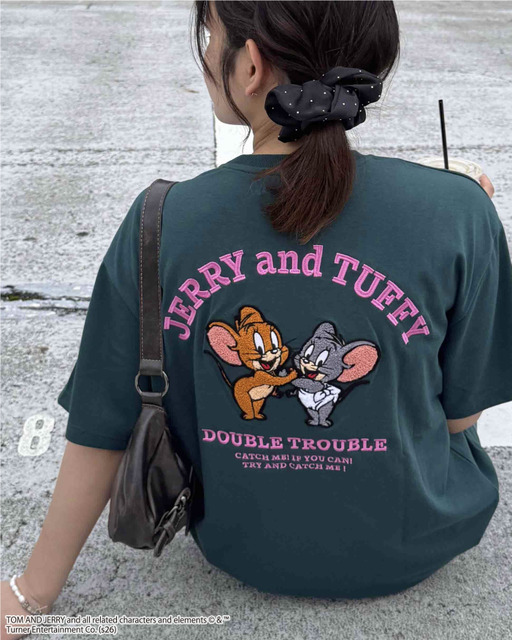 アクリルキーホルダー付トムとジェリーTシャツ(Q10950-12)