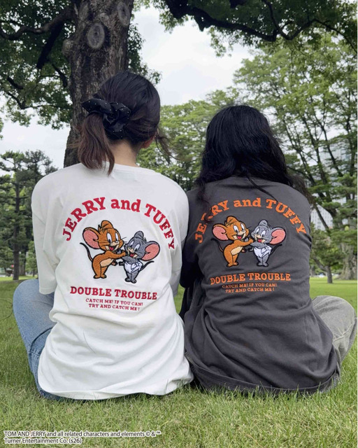 アクリルキーホルダー付トムとジェリーTシャツ(Q10950-12)