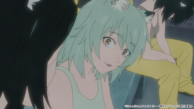 夏アニメ『ヤニねこ』第7話「ニャーも親から生まれたにゃ」場面カット