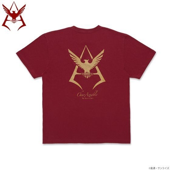 「機動戦士ガンダム シャアマークゴールドVer. Tシャツ」3,520円（税込）（C）創通・サンライズ