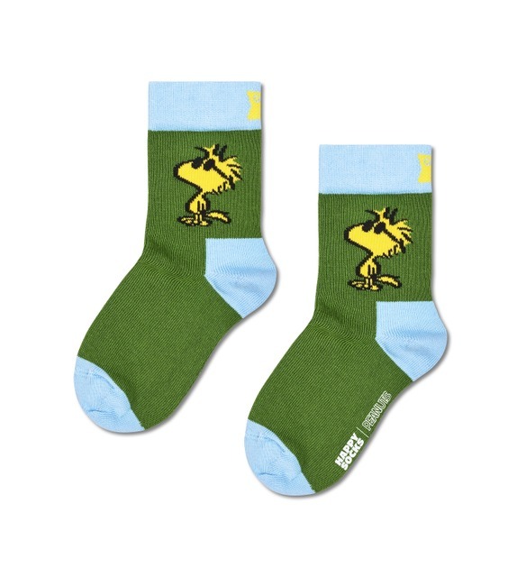 【Peanuts × Happy Socks】【キッズ】クルー丈 ソックス（全6種類） 各1,540円（税込）サイズ：4-6Y (17-19cm) / 7-9Y (19.5-21.5cm)